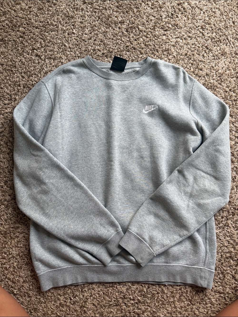 Nike Light Grey Men’s Crewneck Sweatshirt